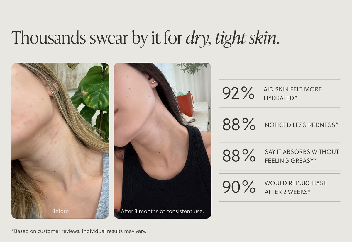 Talova Face + Body Balm in use