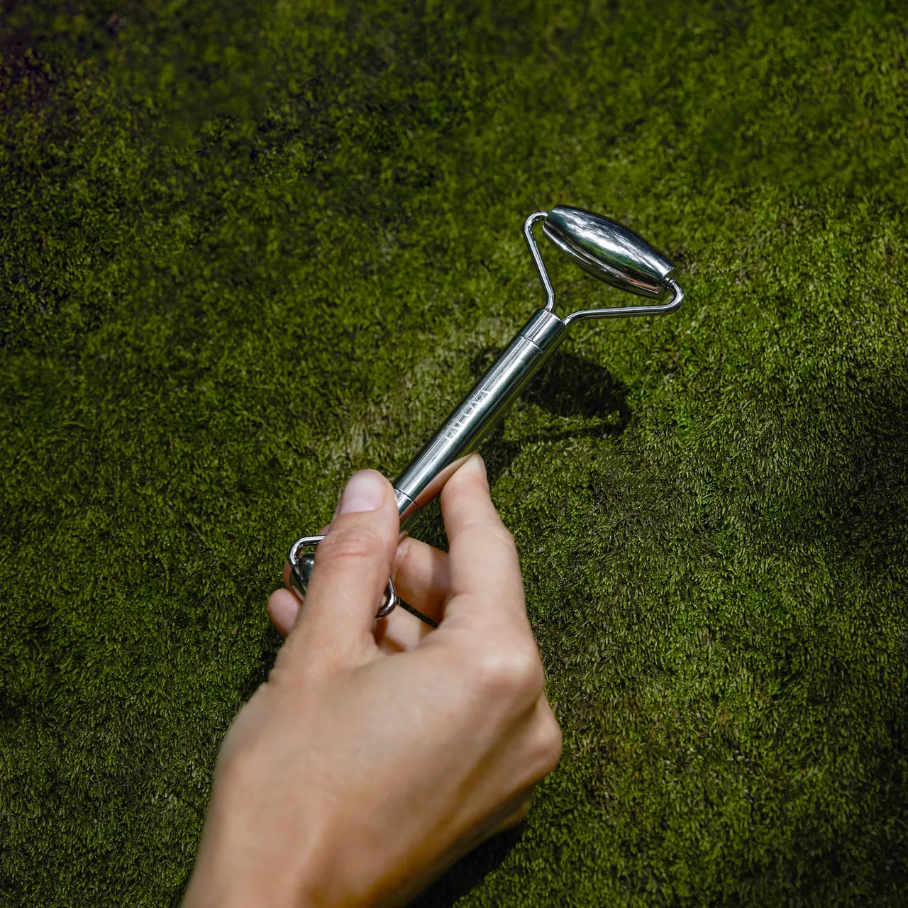 Using the steel face roller